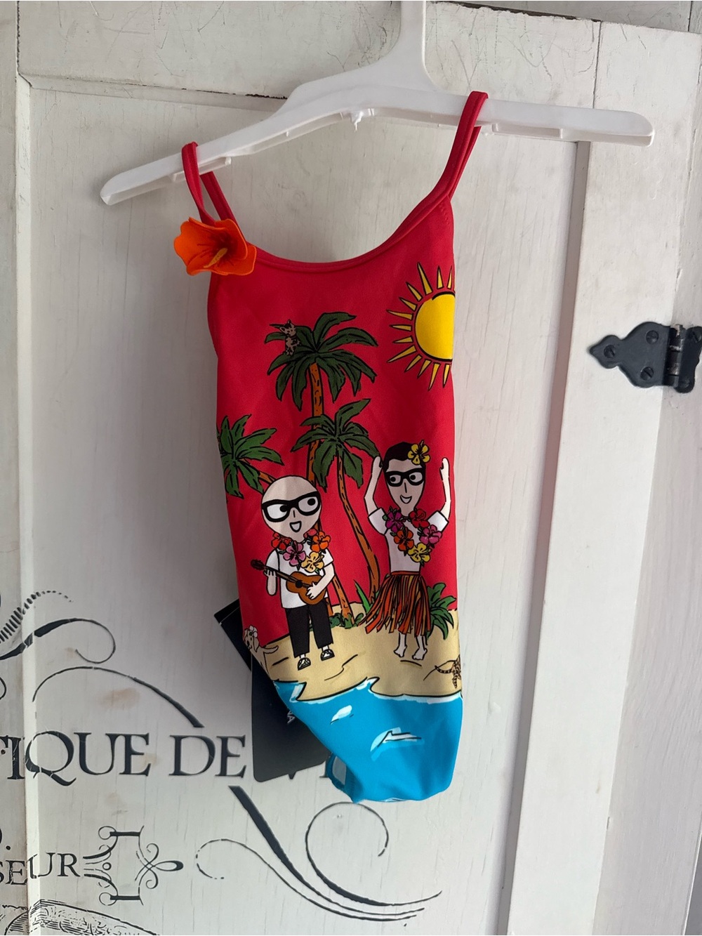 NWT Guaranteed Authentic Dolce & Gabbana “Hawaii” themed One-Piece Swimsuit - Picture 7 of 16